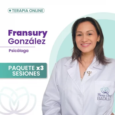 Paquete x3 consultas terapéuticas con Fransury Gonzalez